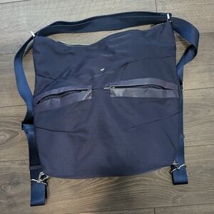 Mandarina Duck Navy Crossbody Shoulder Bag with Front Zip Pockets